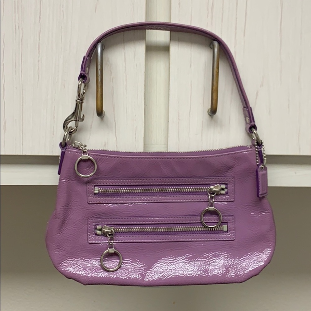 Coach Poppy Purple Ice Shoulder Bag